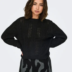 CHANDAIL NOIR ONLY FEMME