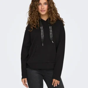 VESTE CAPUCHE BRILLANT ONLY FEMME NOIR/BLACK