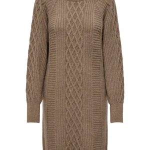 Robe en tricot taupe ONLY pour femme