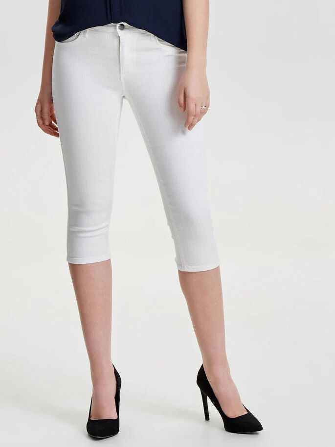 Capri blanc ONLY pour femme