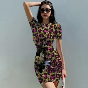 Robe Léopard Minnie Mouse