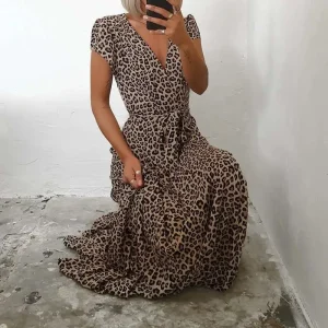 Robe Longue Léopard