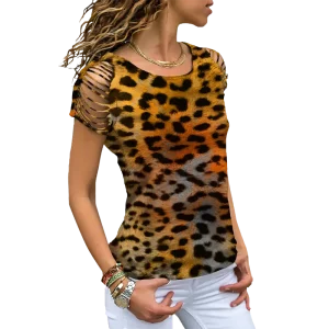 Tee-Shirt Léopard Moderne