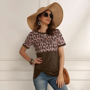 T-Shirt Femme Léopard Tendance