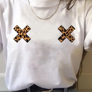 T-Shirt Léopard X Blanc