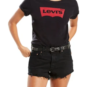 T-shirt noir Levi's pour femme