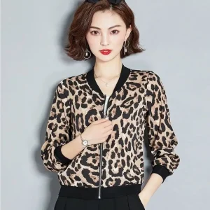 Veste Léopard Bomber